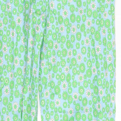 Whispers Womens Multicoloured Floral  Sweatpants Trousers Size L L27 in
