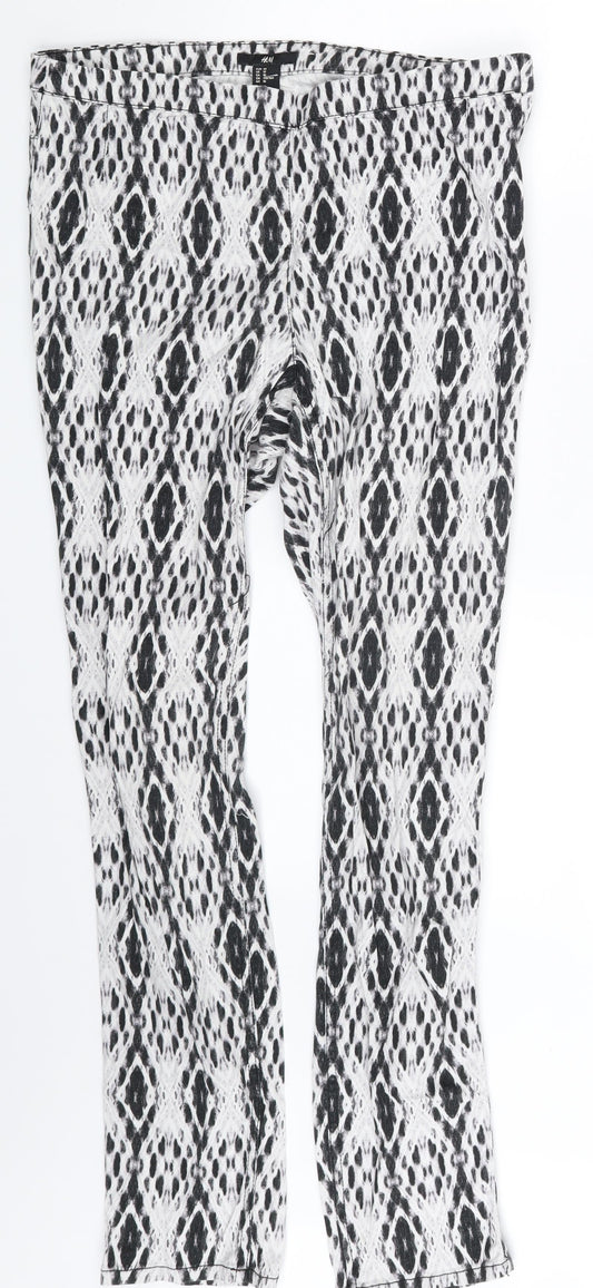Womens UK Size 12 H&M  Jegging White Leggings