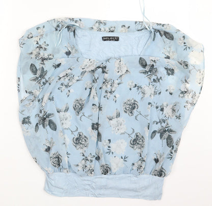Womens UK Size 12 Select Blue Basic Blouse
