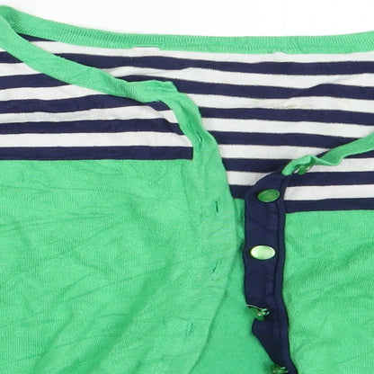 Costco Womens Multicoloured Striped  Cardigan Jumper One Size