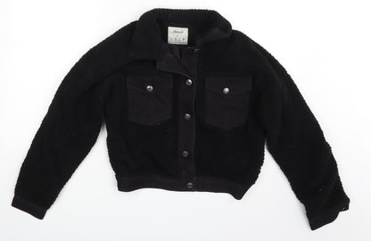 Denim & Co. Womens Black   Jacket Coat Size 6