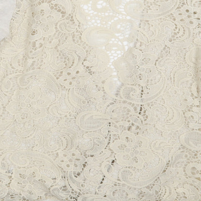 Authentic Womens Ivory Paisley  Cardigan Jumper Size 16