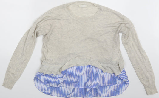 Womens UK Size One Size Nicole Ivory Basic T-Shirt