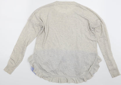 Womens UK Size One Size Nicole Ivory Basic T-Shirt