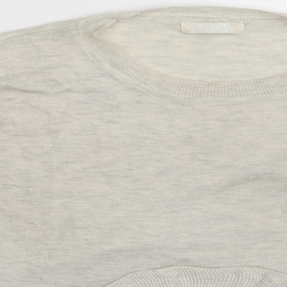 Womens UK Size One Size Nicole Ivory Basic T-Shirt