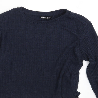 SheIn Womens Blue   Pullover Jumper Size S