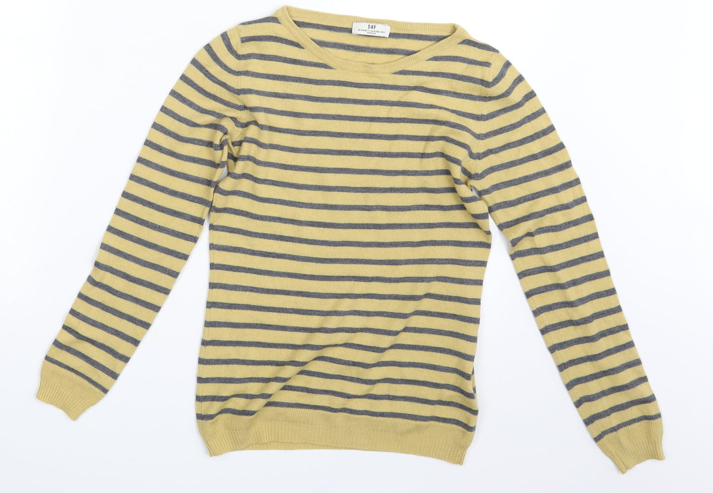 DAY Womens Multicoloured Striped  Pullover Sweatshirt Size S