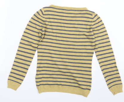 DAY Womens Multicoloured Striped  Pullover Sweatshirt Size S