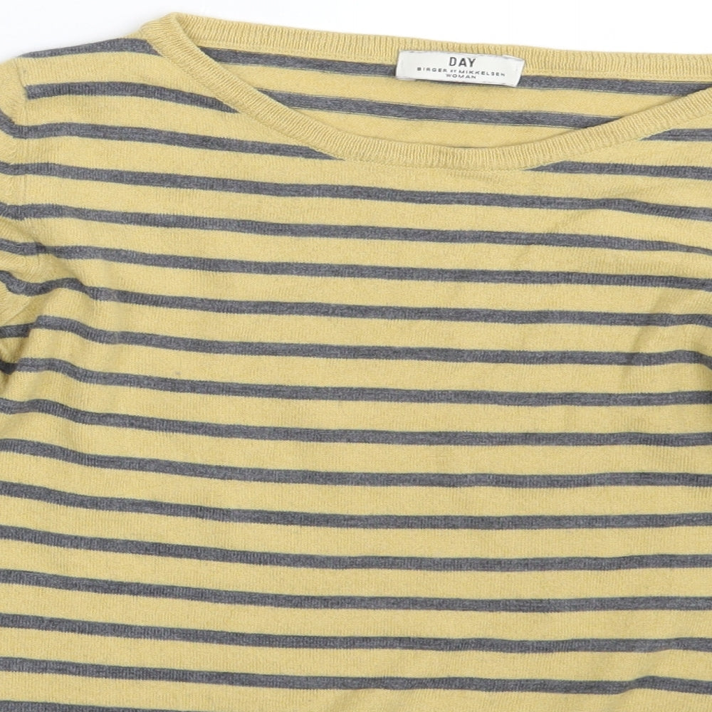 DAY Womens Multicoloured Striped  Pullover Sweatshirt Size S