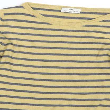 DAY Womens Multicoloured Striped  Pullover Sweatshirt Size S