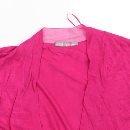 Womens UK Size One Size M&S Pink Cape Jumper