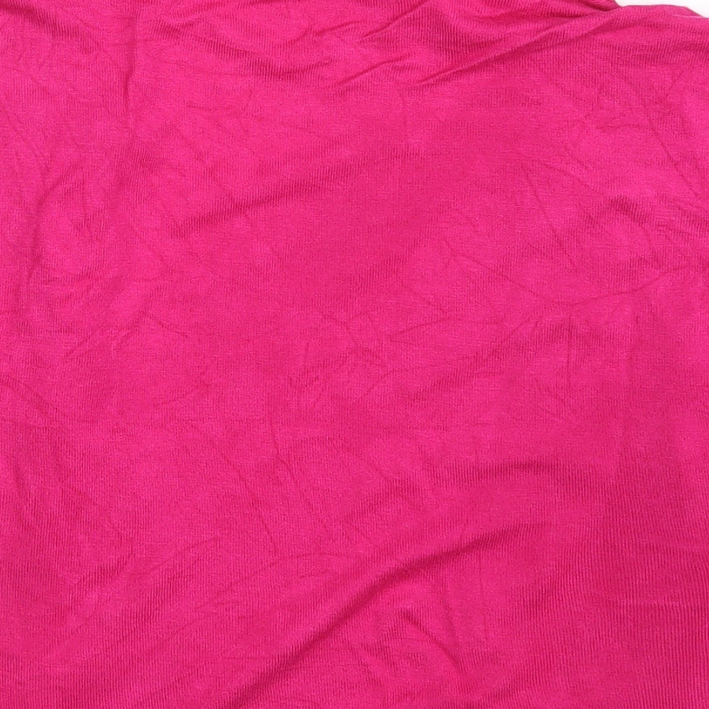 Womens UK Size One Size M&S Pink Cape Jumper