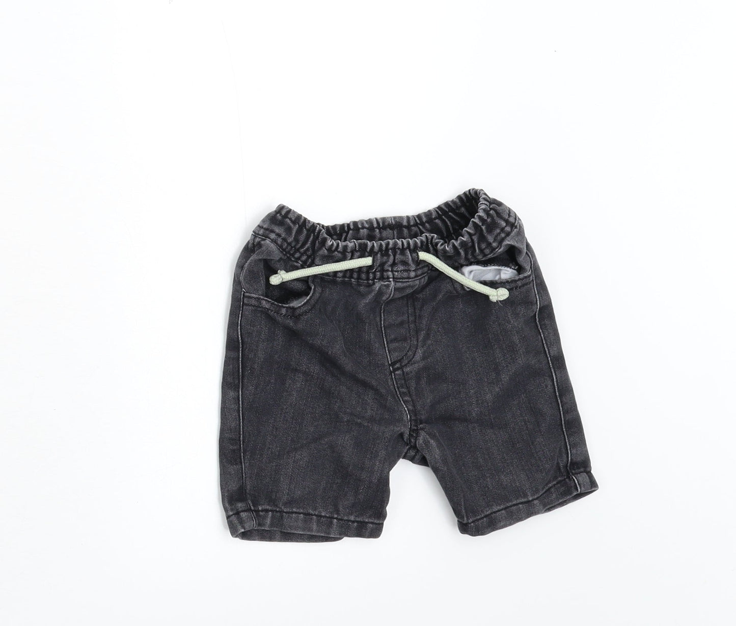 Primark Boys Black  Denim Cropped Jeans Size 12-18 Months
