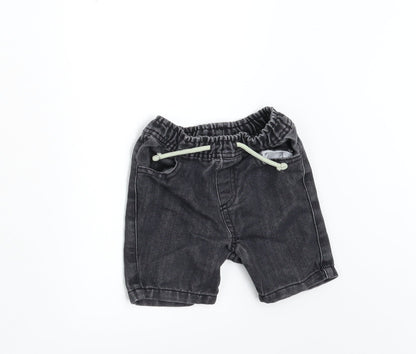 Primark Boys Black  Denim Cropped Jeans Size 12-18 Months