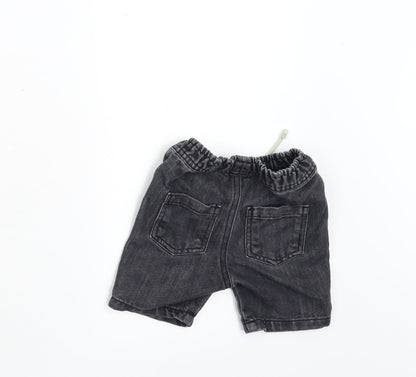 Primark Boys Black  Denim Cropped Jeans Size 12-18 Months