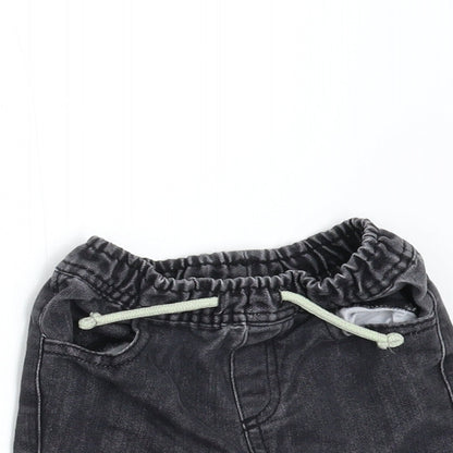 Primark Boys Black  Denim Cropped Jeans Size 12-18 Months