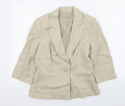 Womens UK Size 8 planet Regular Beige Blazer