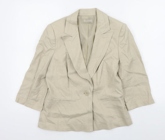 Womens UK Size 8 planet Regular Beige Blazer
