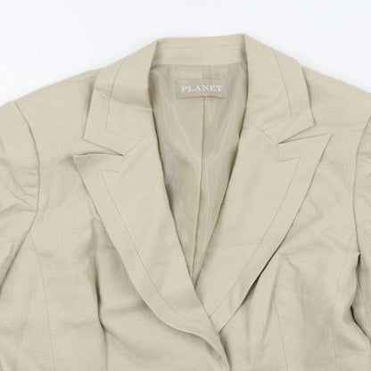 Womens UK Size 8 planet Regular Beige Blazer