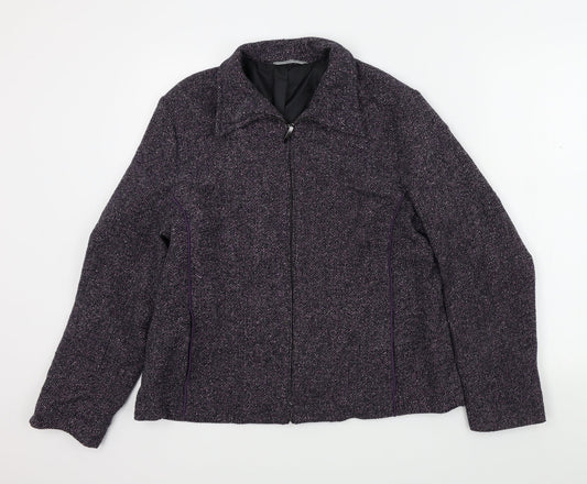 M&S Womens Purple   Jacket  Size 16