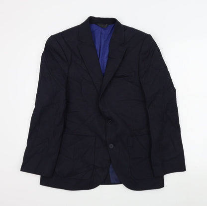 Mens UK Size 38 M&S Regular Blue Suit Jacket