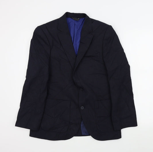 Mens UK Size 38 M&S Regular Blue Suit Jacket