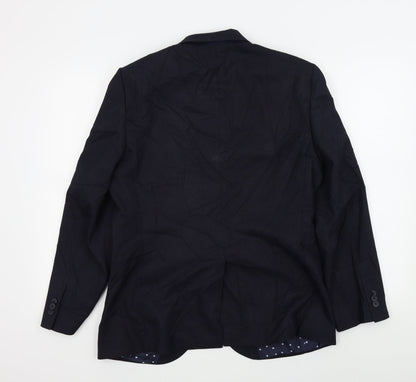 Mens UK Size 38 M&S Regular Blue Suit Jacket