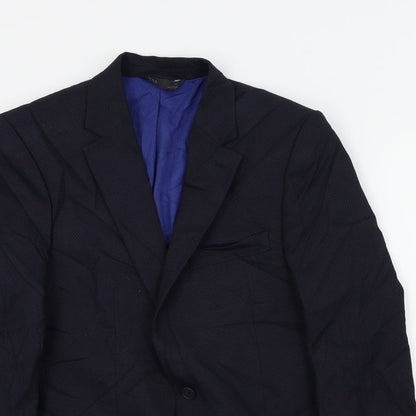 Mens UK Size 38 M&S Regular Blue Suit Jacket