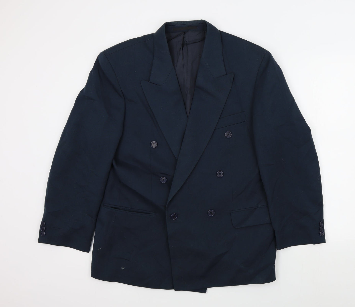 Mens UK Size 44 C&A Regular Blue Suit Jacket