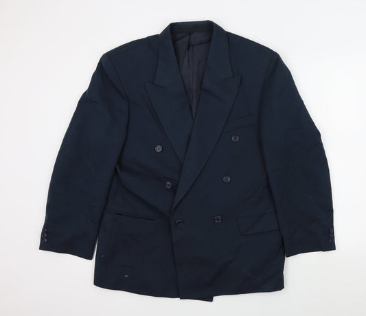 Mens UK Size 44 C&A Regular Blue Suit Jacket