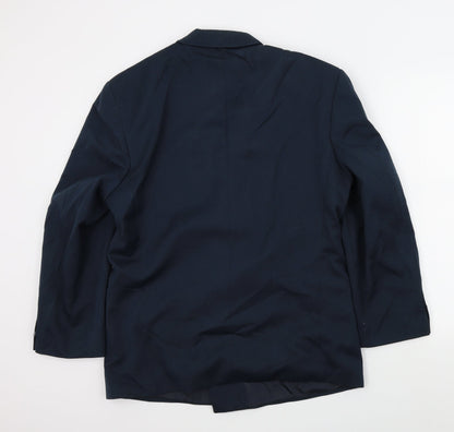 Mens UK Size 44 C&A Regular Blue Suit Jacket