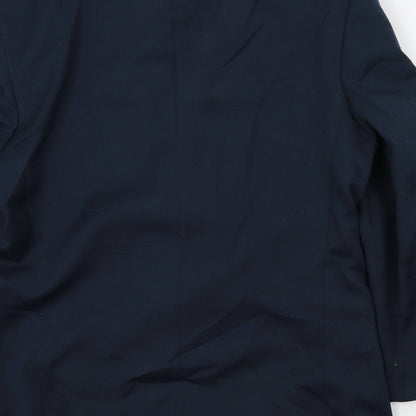 Mens UK Size 44 C&A Regular Blue Suit Jacket