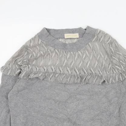 Laetitiamem Womens Grey   Pullover Jumper Size M