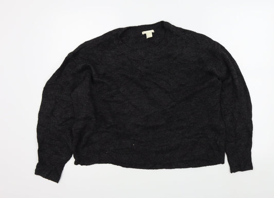 Womens UK Size S H&M Grey Pullover Jumper
