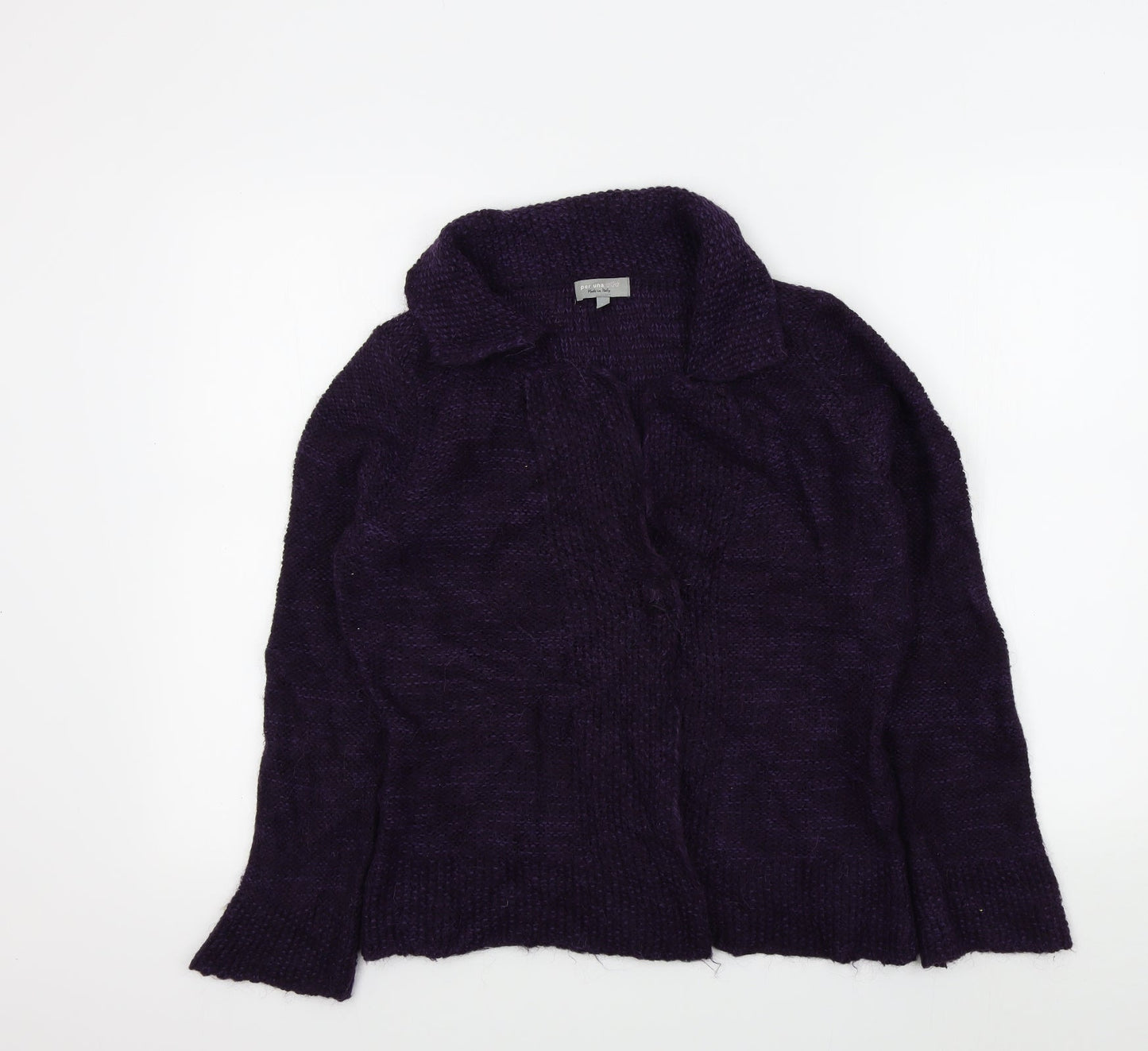 Womens UK Size M M&S Purple Cardigan Jumper