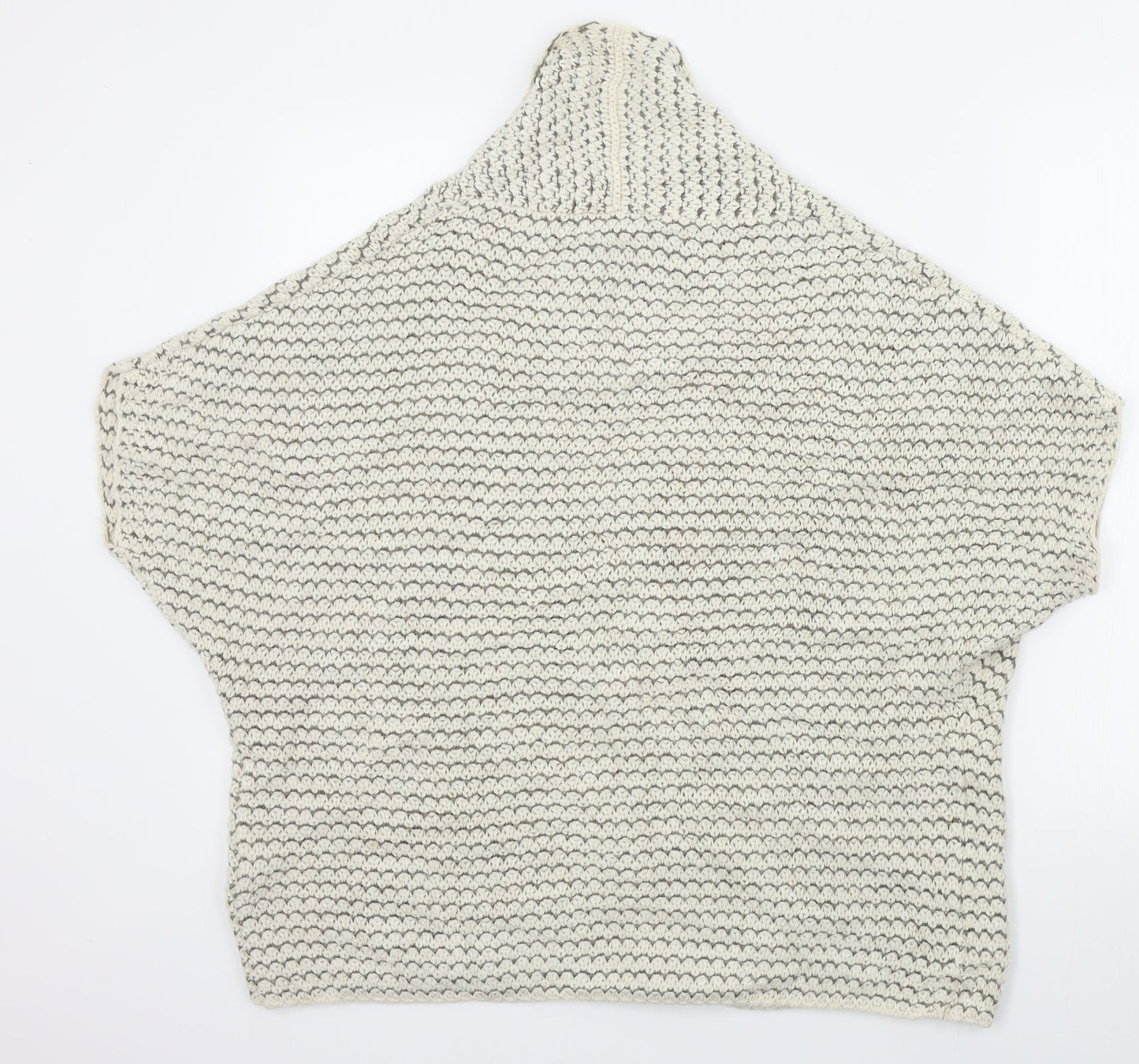 Womens UK Size 10 Afibel Beige Cardigan Jumper