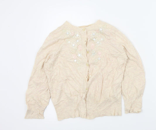 George Womens Beige   Cardigan Jumper Size 12