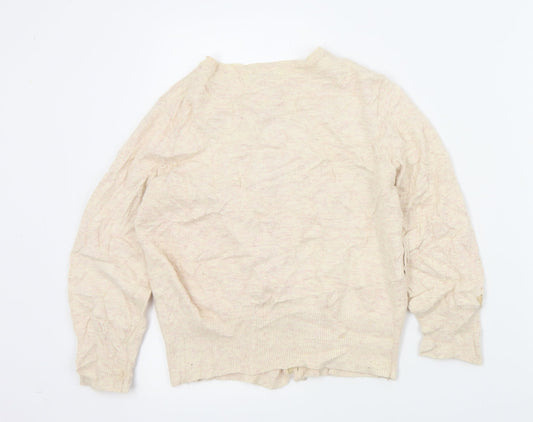 George Womens Beige   Cardigan Jumper Size 12