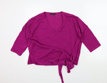 Womens UK Size L M&S Pink Pullover Jumper