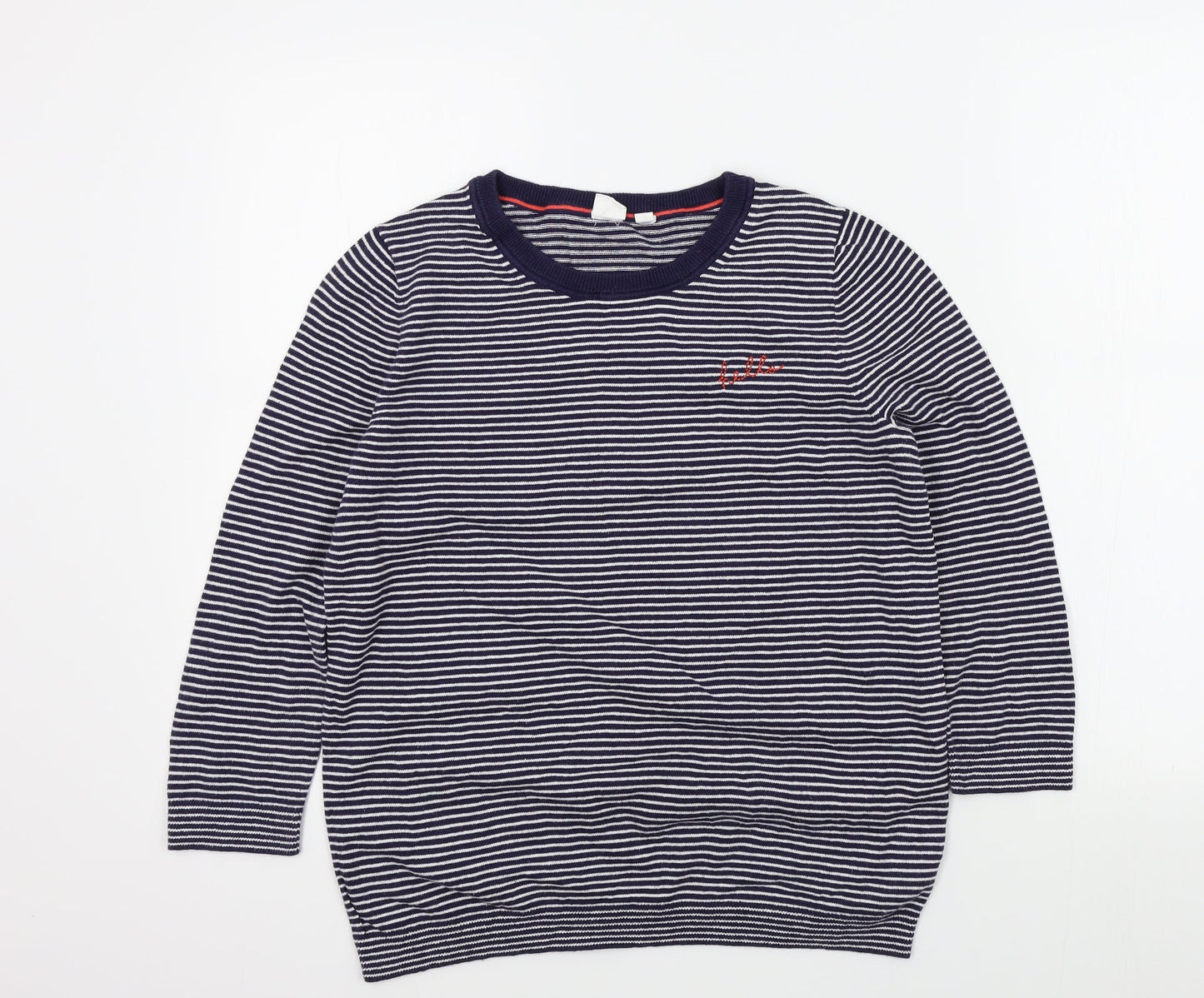 Gap Womens Blue Striped  Pullover Jumper Size S