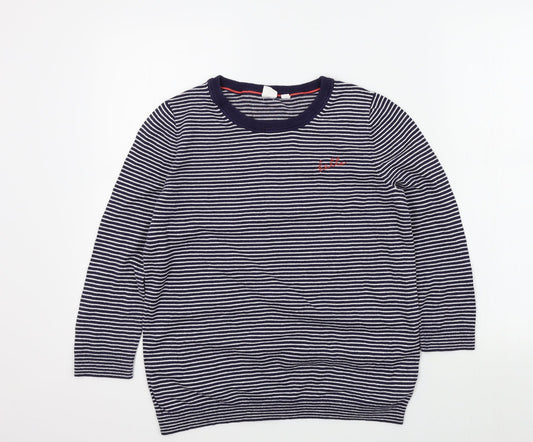 Gap Womens Blue Striped  Pullover Jumper Size S