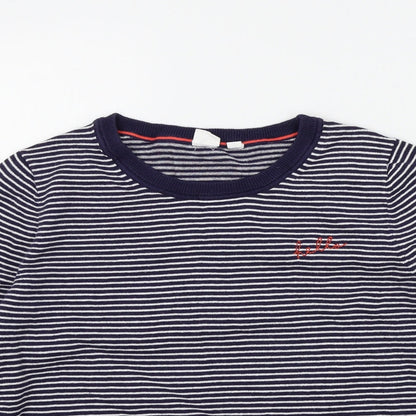 Gap Womens Blue Striped  Pullover Jumper Size S