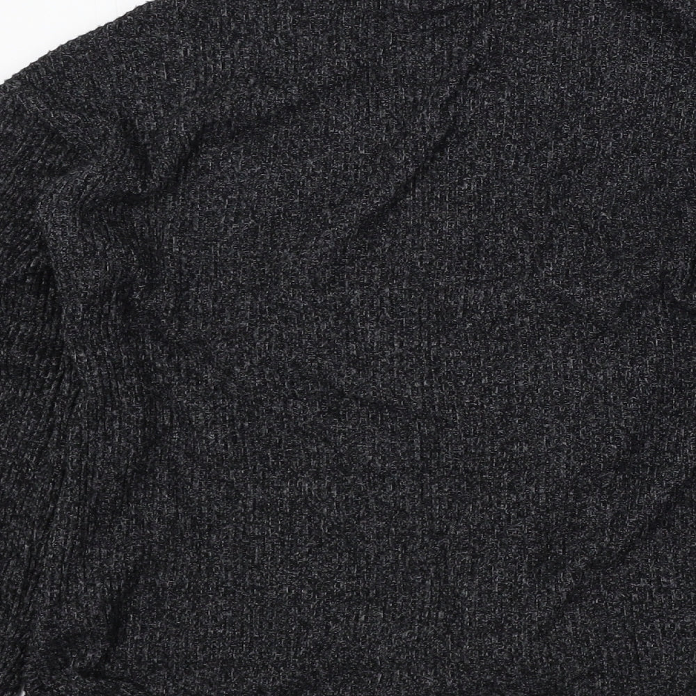 Zara Girls Black Colourblock  Pullover Jumper Size 10 Years