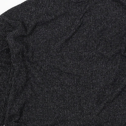 Zara Girls Black Colourblock  Pullover Jumper Size 10 Years