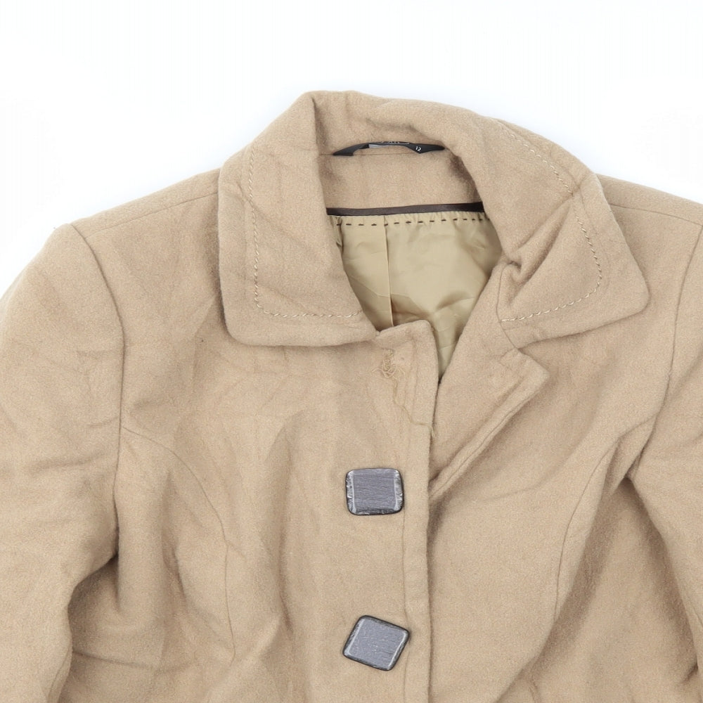 Womens UK Size 12 BM Beige Jacket