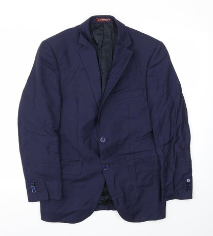 Mens UK Size 40 Preworn Big & Tall Blue Suit Jacket