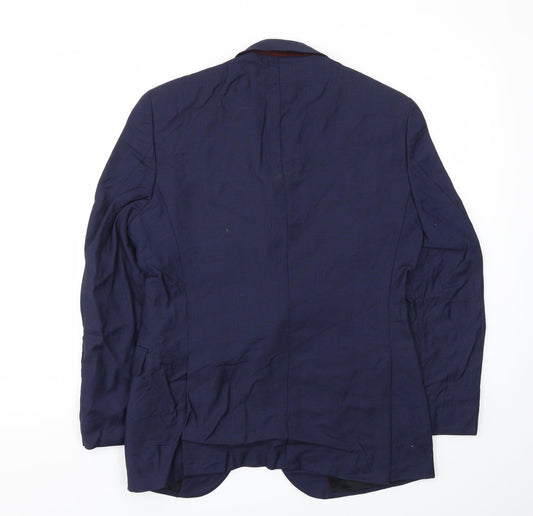 Mens UK Size 40 Preworn Big & Tall Blue Suit Jacket