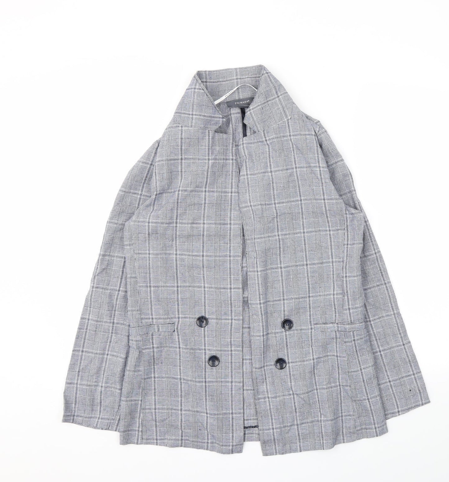Primark Womens Grey   Jacket Blazer Size 10