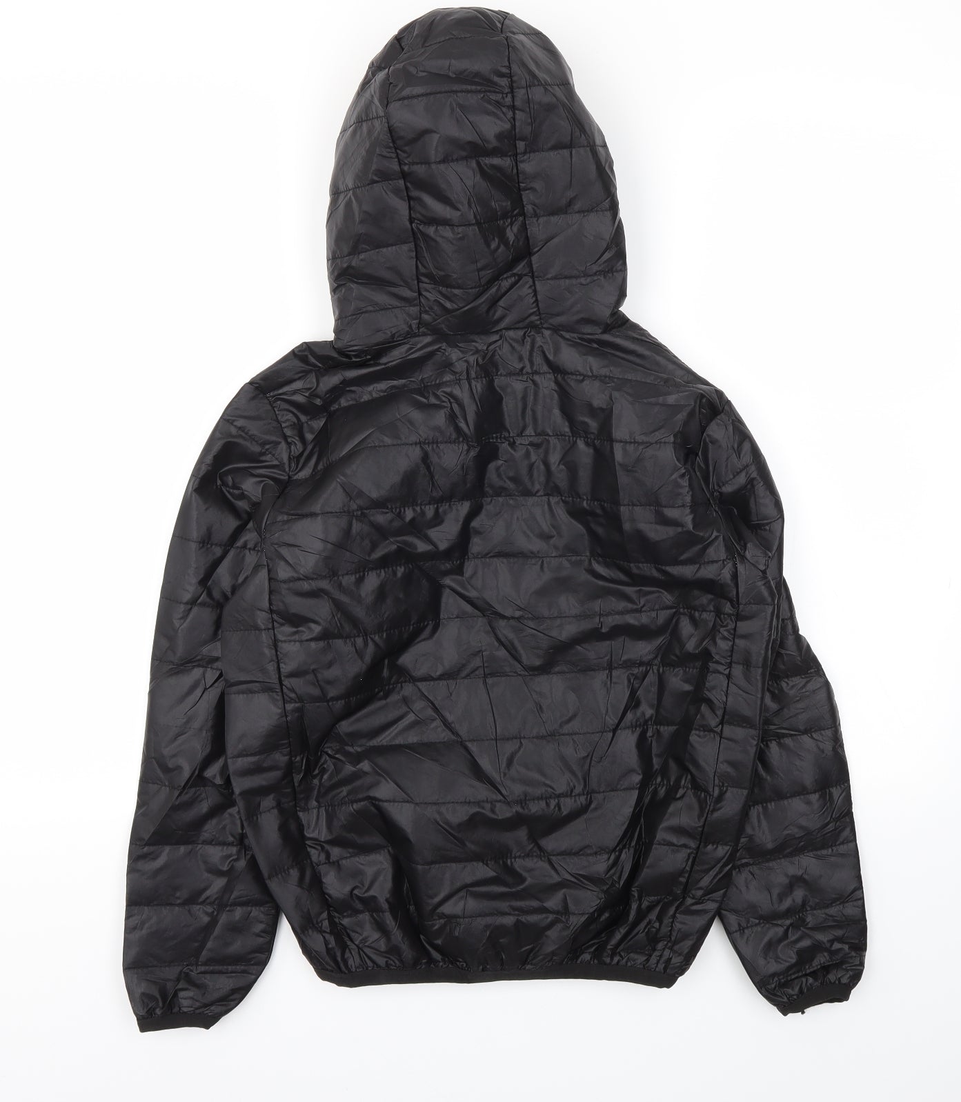 Preworn Boys Black   Basic Coat Coat Size S