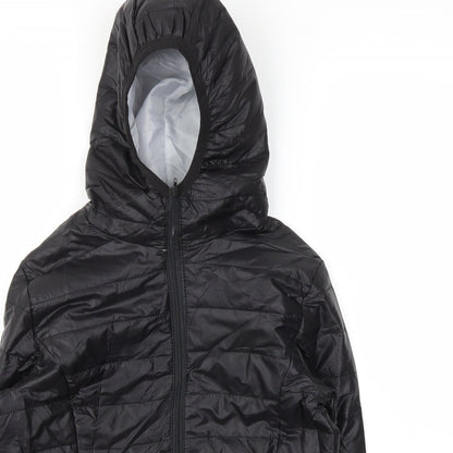 Preworn Boys Black   Basic Coat Coat Size S